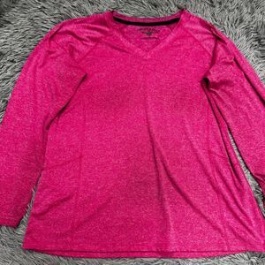 Beverly Hills Polo Club Pink Long Sleeve Shirt Size Large